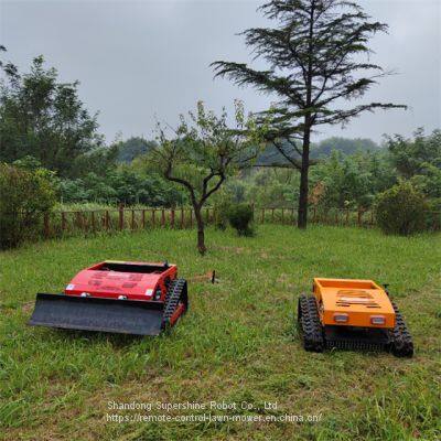 tracked remote control lawn mower, China remote mower price, robot slope mower for sale