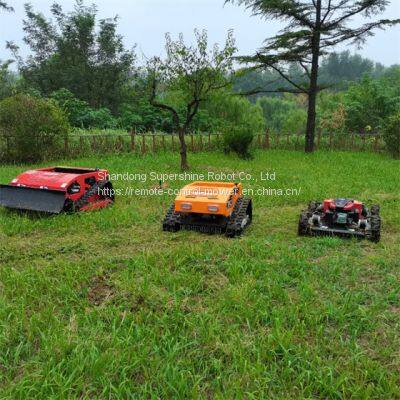 slope cutter, China remote control hillside mower price, wireless robot mower for sale