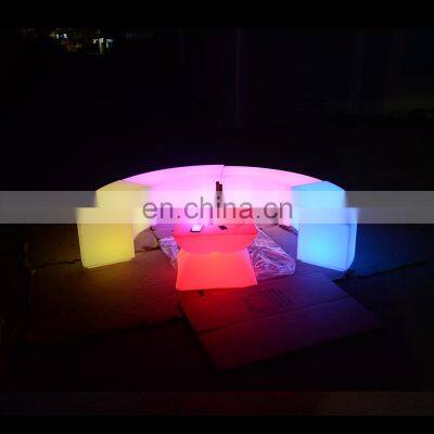 Latest Modern Design LED Glow Furniture Living Room Sofa
