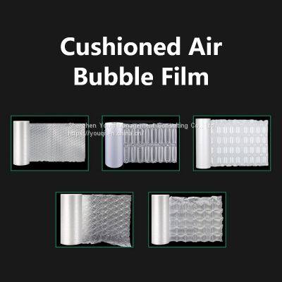 Hot Sale Cushioned Film/ Recycle Cushioned Wrapper Roll/ Bubbles Cushioned Packaging/ Column Wrapper photo-2