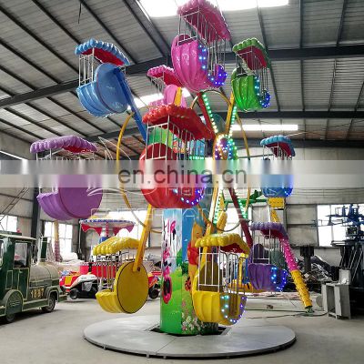 High quality small sky wheel carnival ride children sightseeing double side mini ferris wheels for sale