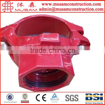 Mechanical tee joint for plastic coated fire pipe