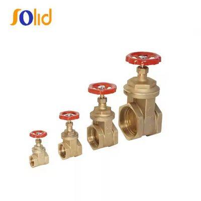 200 WOG Threaded Brass Gate Valve 1inch 2inch