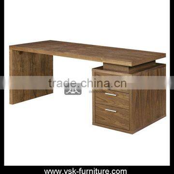 DK-053 Hotel Inn Room Workstation Wooden Executive Tabke With Cabinets