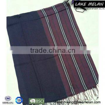 SS 16 Hot Selling Men's Woven Scarf With Striped Pattern photo-3