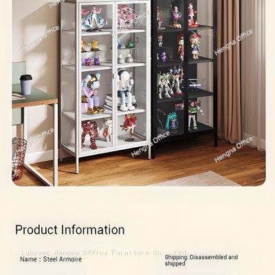 HN-W236 Wholesale Professional Figure Cabinet, High Strength Refined Steel, Breathing Light & Silent Hinge for Nuremberg Collectors, OEM/ODM photo-3