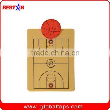 Plastic Clip Board with the Design of Basketball Court