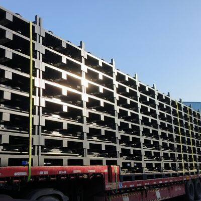Foldable Tyre Stacking Rack for Efficient Warehouse Organization