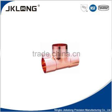 J9807 factory direct pricing copper equal tee for refrigerator and air conditioning