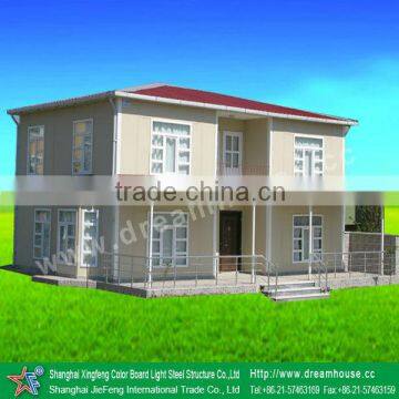 Easy decoration light steel structure villa for sale