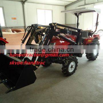 4 wheel drive tractor with front loader