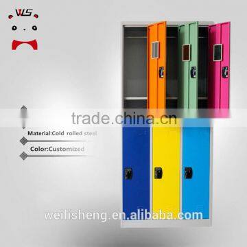 WLS unique design colorful storage cabinet 6 door metal locker with good price