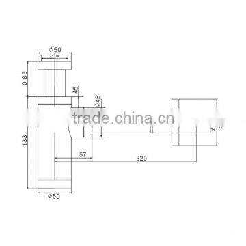 Kingchun Free Sample Wash Basin Bath Bottle Waste Trap photo-2