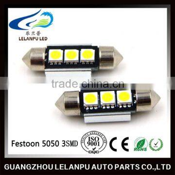 hot sale auto bulbs canbus festoon 5050 3smd led interior reading light