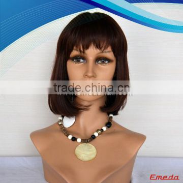 Wholesale remy human hair gluess short full lace wigs for black women in stock