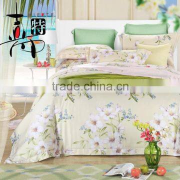 Hot sell high quality Luxury printed design tencel 4pcs bedding set