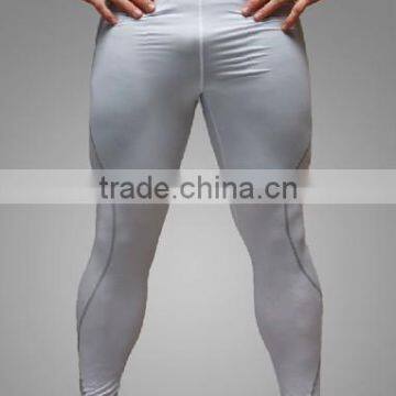 white men's fitness leggings in S M L