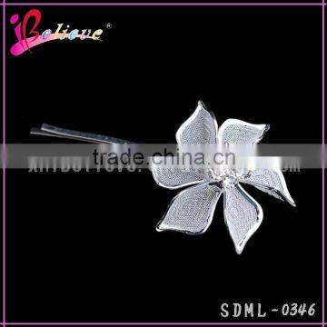 Low MOQ Factory Wholesale Fashion Hair Clip,plain Metal Hair Pins,flower Metal Long Hair Clip photo-4