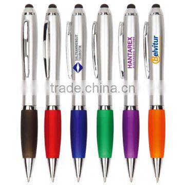 Touch promotional plastic advertising ball pen for laptop