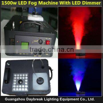 1500W high brightness led Stage smoke machine DMX512 5CH AC110-240V