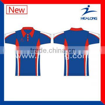 Custom design sublimated polo shirt