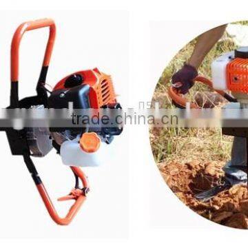 52cc gasoline earth driller machine with 100mm,150mm,200mm bit