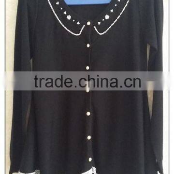 Korea style knitting wear long sleeve girl sweet outwear