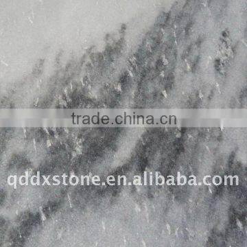 natural cloudy grey marble carving material