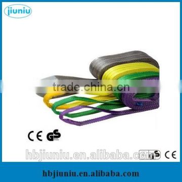 Colourful flat webbing sling, nylon sling color code lifting sling