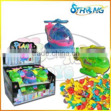 Cartoon Light Helicopter Candy Toy