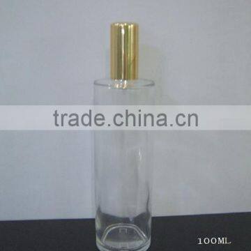 100ml glass perfume bottle with aluminum cap