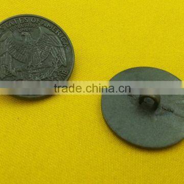 Fancy Metal Shank Button With Owl Logo For Jacket -- MJ1315 photo-5