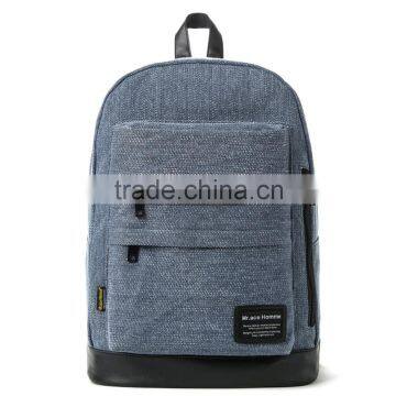 Wholesale custom school backpack teenage backpack, hemp backpack