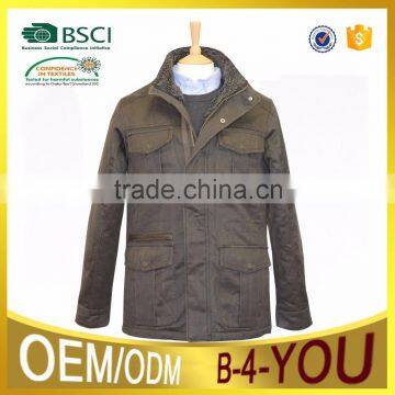 Mans Military Waxed Jacket Suede Jacket Military Jacket