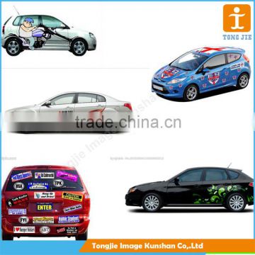 Customized Car sticker, pvc vinyl sticker, racing car sticker