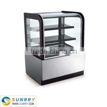 Western Style 3 Layers Glass Cake Display For Shop Use (SY-CS302U SUNRRY)