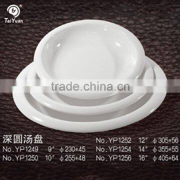 Price for round cheap custom melamine plate