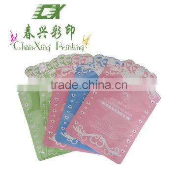 special shaped anti-wrinkle facial mask packaging pouch