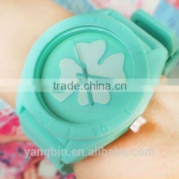 2013 Fascinating candy color diamond jelly SILICONE WATCH