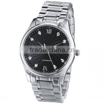 5ATM water resistant men's luxury wrist watch, stainless steel auto watches for men