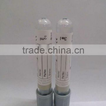 Plastic vacuum blood collecting glucose tube