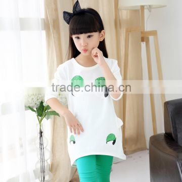 2016 Girls lovely T-shirt Long Sleeve T-shirt Baby T-shirt