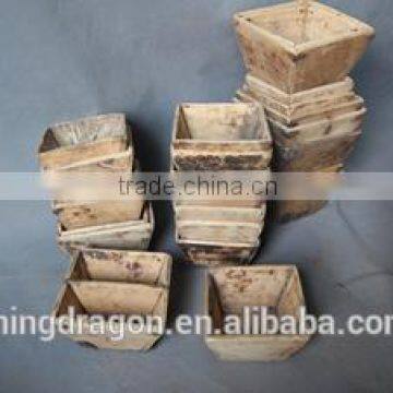 Chinese antique wooden rice measurement