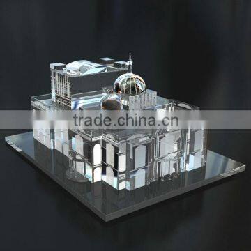 Beautiful crystal construction model