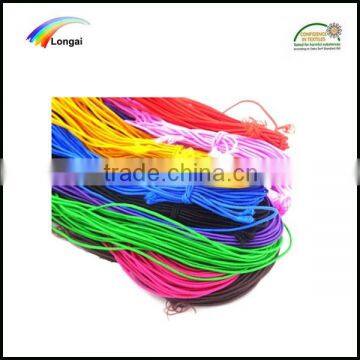 coloured elastic round rubber rope cord 5mm for clothing/packaging/shoes