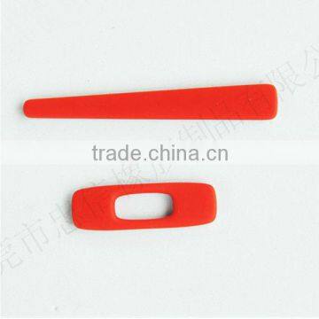 Silicone rubber temple tips for eyewear frames