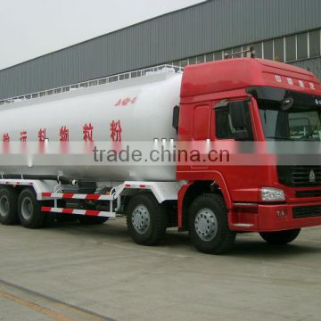 china heavy trucks yellow sinotruk bulk powder truck new 8x4 ZZ1313N4661C1 cheap powder material truck