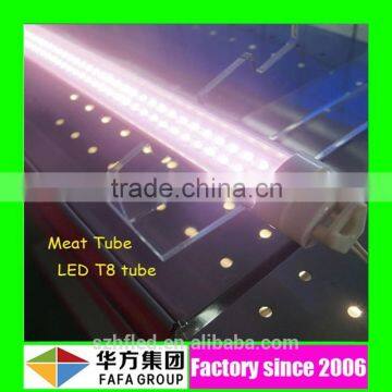 Pink led tube for meat,led pink tube sexy t8 with 168pcs SMD2835 Epistar chip