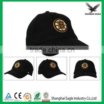 Promotional Custom Black Embroidered Cotton Cap