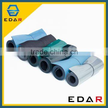 ESD rubber sheeting static dissipative surface and a black conductive bottom layer